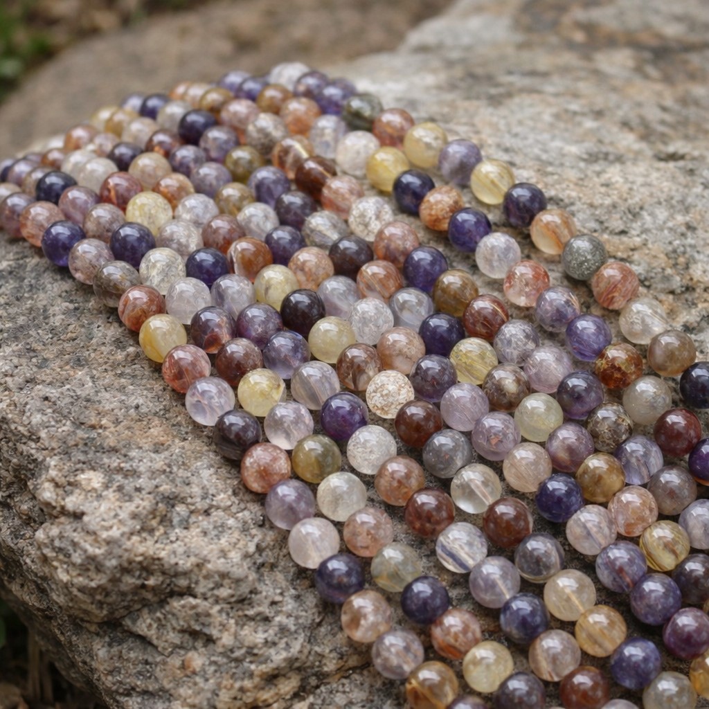 Auralit Perlenstrang 6 - 6,5 mm (ca. 59 Perlen / ca. 39 cm Länge)