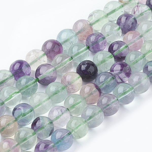Fluorit Perlenstrang 6 mm (ca. 67 Perlen / ca. 38 cm Länge)