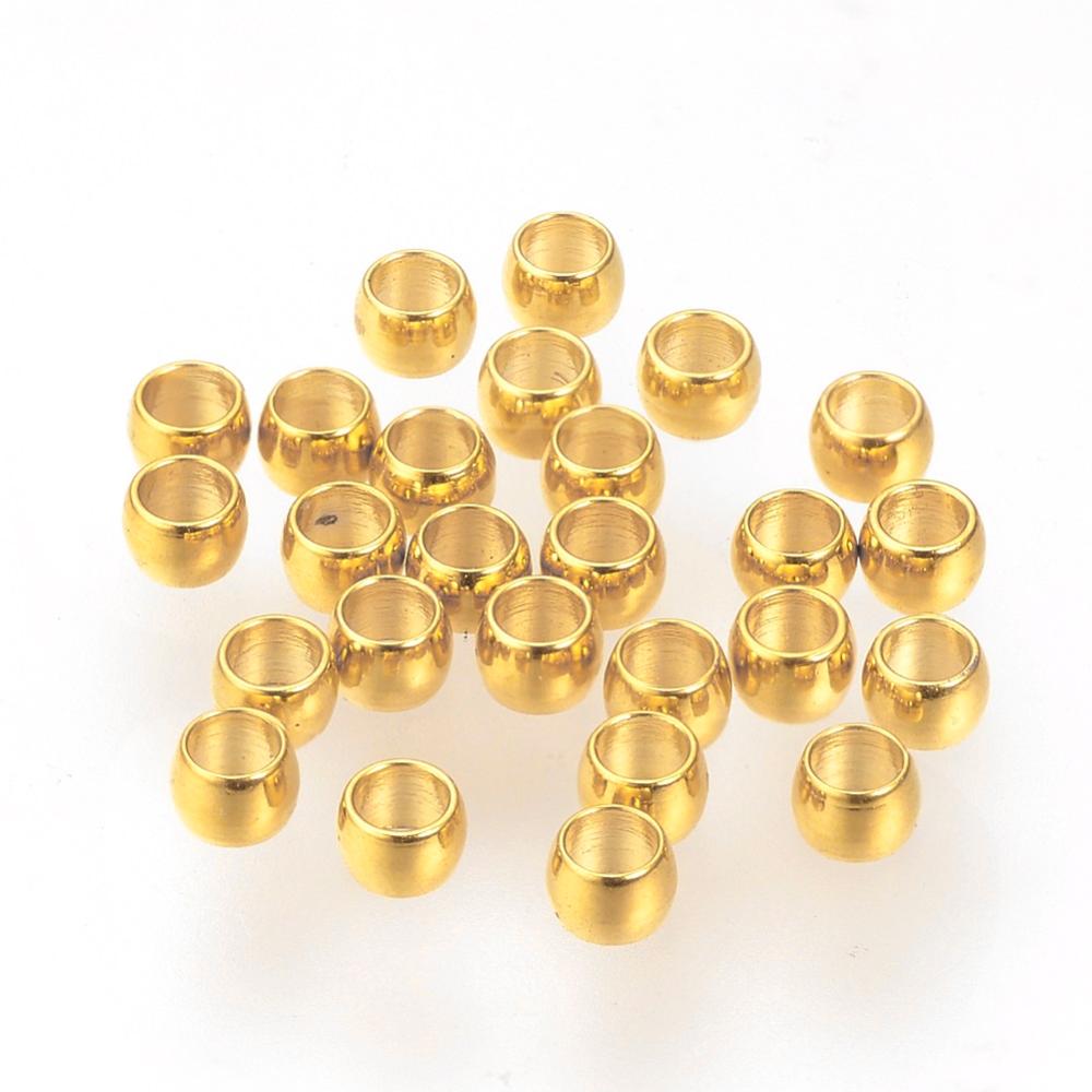 afac1da5-1988-432f-8bd1-46db1ad1f5fc 20 Edelstahl Quetschperlen goldfarben 2 x 1 mm