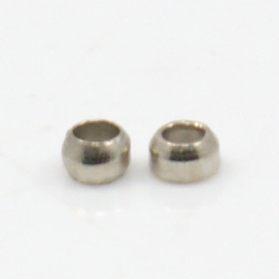 quetschperlen-platin 50 Edelstahl Quetschperlen Crimp Perlen 2,5 x 1,5 mm