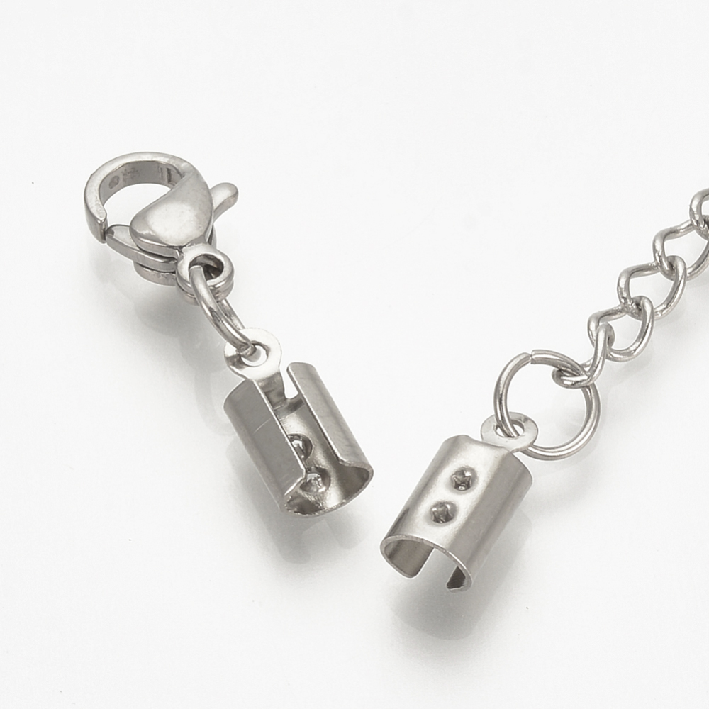 0b891107-d3a4-4f48-abb4-fe4d640889e2 Edelstahl Karabinerverschluss mit Klemmverschluss für Bandenden und Verlängerungskette 37 mm