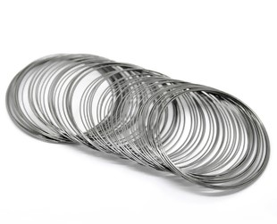 B20975A_310_310 10 Windungen stahlgrauer Memory Wire Stahldraht ca. 50 - 55 mm Durchmesser