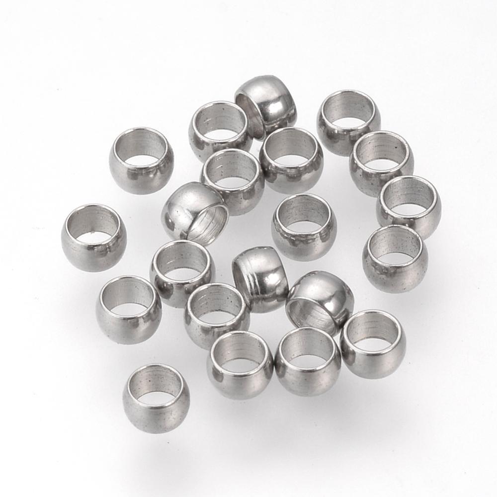 3cbabe65-d1c1-4b16-9e3b-b30c3c097d9f 30 Edelstahl Quetschperlen 3 x 2 mm
