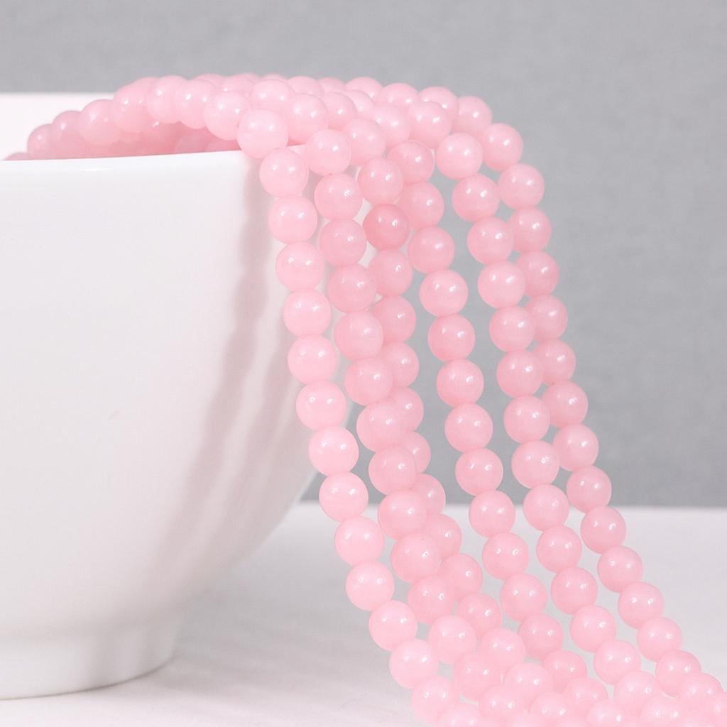 Natürlicher Mashan Jadeperlenstrang rund 4 mm (ca. 94 Perlen / ca. 39 cm Länge)