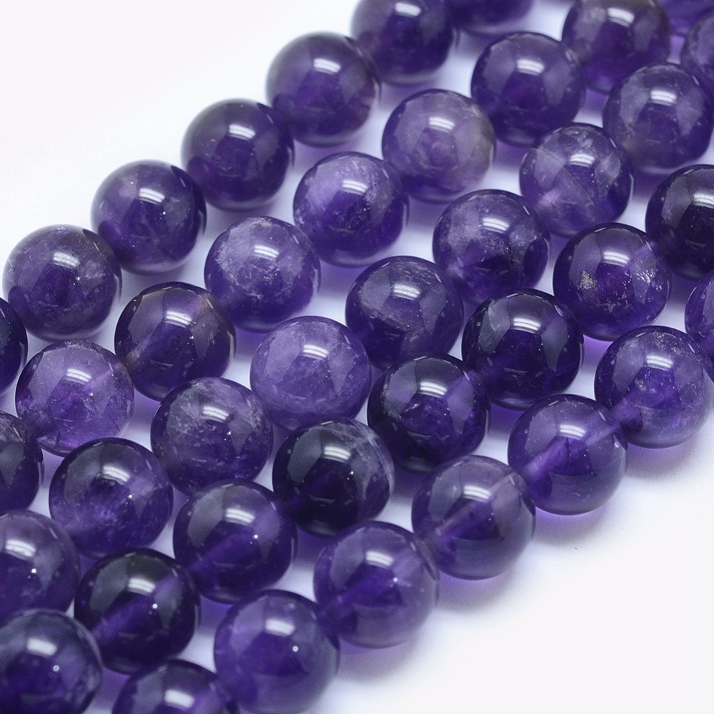 294d08e3-54ba-4eb4-9e64-5e6ad869085bYW6iYeuQQPGIe Amethyst Perlenstrang 6,5 - 6,7 mm rund glatt glänzend (ca. 60 Perlen / ca. 39 cm Länge)