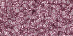 TR-11-6_detail TOHO 11/0 transparent amethyst 5 Gramm 2 mm seedbeads