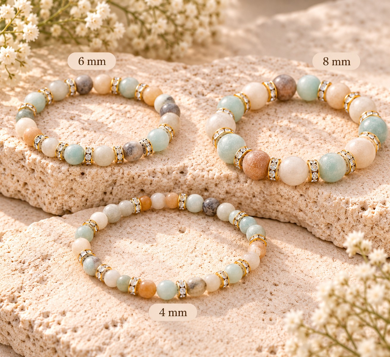 DIY Armband Bastelset SEELENZAUBER - mit Amazonit Perlen