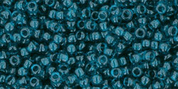 TR-11-7BD_detail TOHO 11/0 capri blue transparent Glasperlen 5 Gramm 2 mm seedbeads