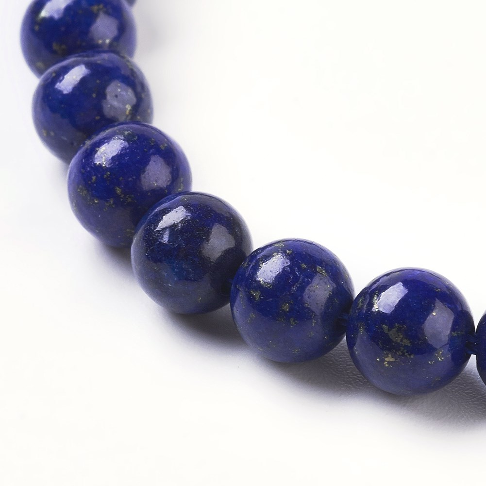 73309b0e-ff00-4fe6-94a5-1a0e6916b873sCjOJauGHIGNa Kurzer Lapislazuli Perlenstrang gefärbt 8 mm rund glatt glänzend (ca. 23 Perlen / ca. 18